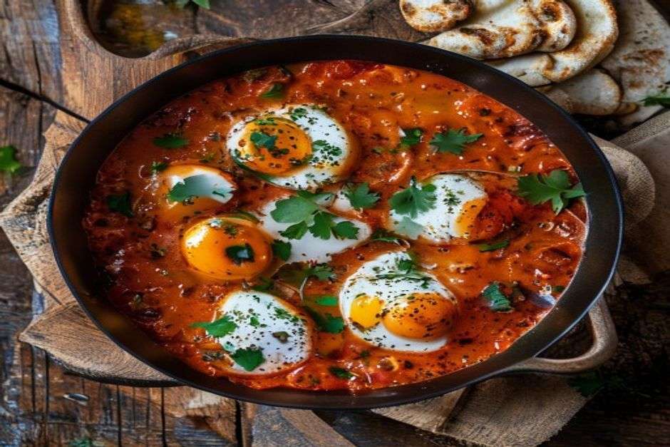 Shakshuka : la recette authentique et réconfortante aux œufs pochés